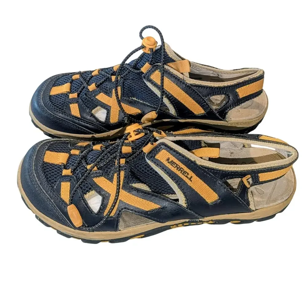 Merrell Boys Big Kids Waterpro Skip Navy/Adventure Yellow Size 7